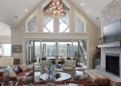 beautiful living room demonstrating architecture design